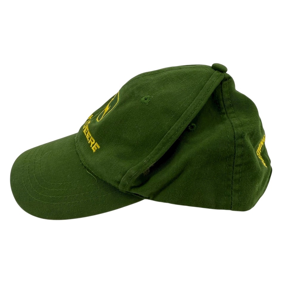 John Deere Youth Baseball Cap Green Embroidered Logo "Nothing Runs Like A Deere" - Picture 3 of 9